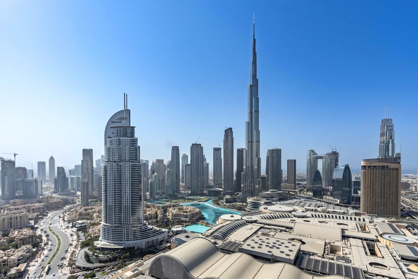 Downtown Dubai from above